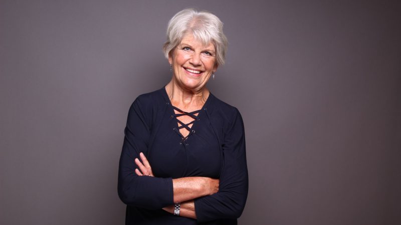 Older lady with same day dental implants