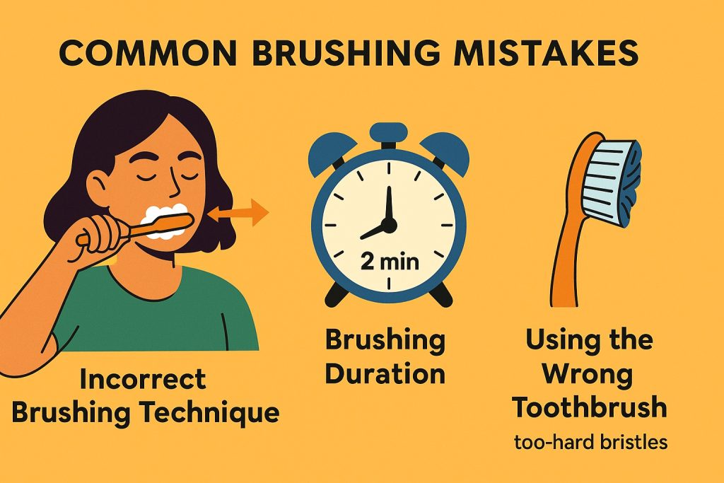 common brushing mistakes