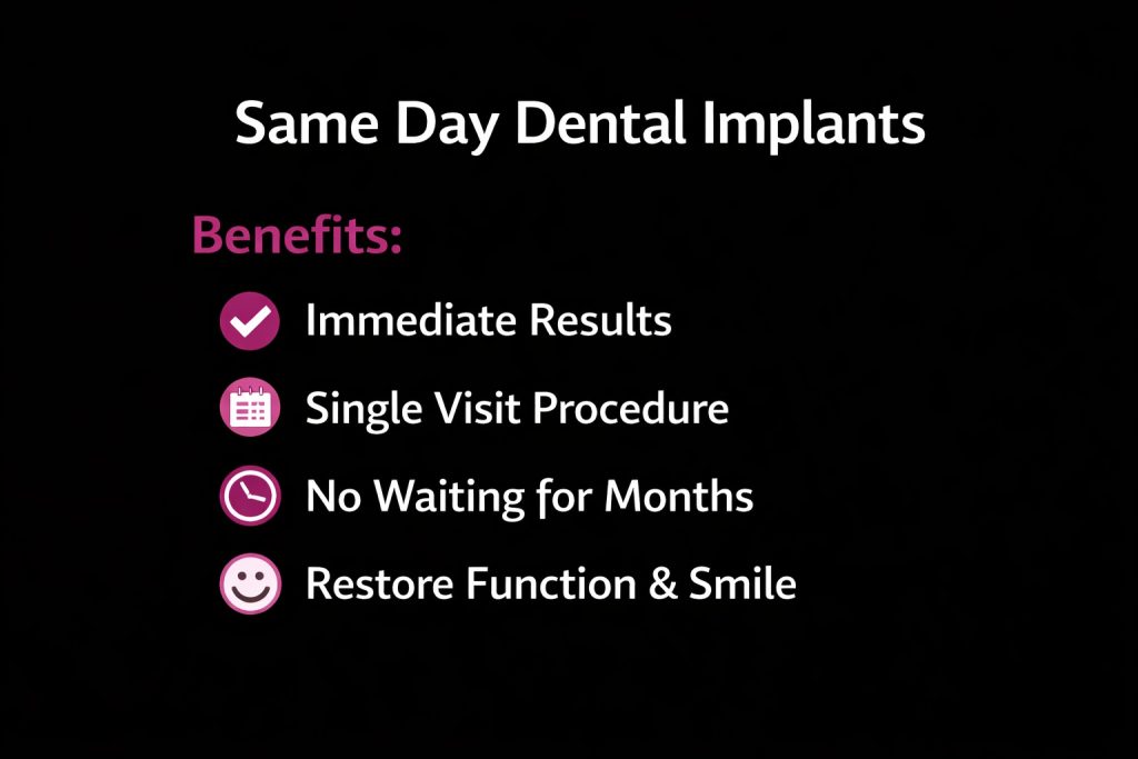 benefits of same day implants weymouth