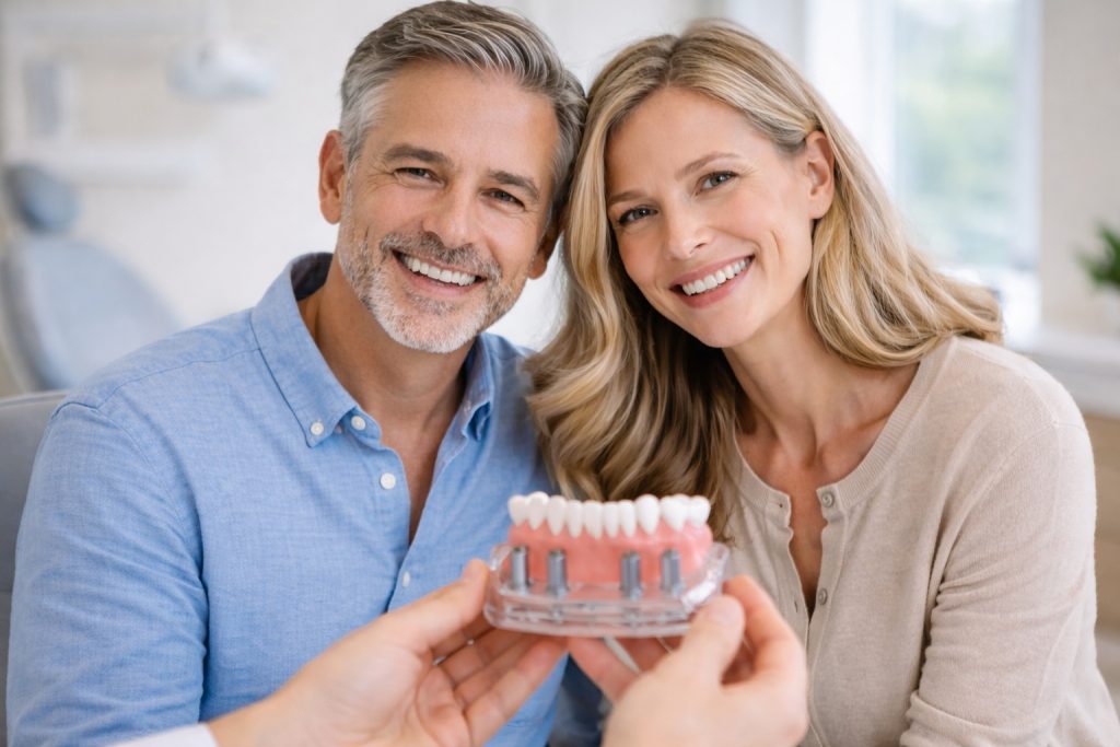 do denture implants feel like real teeth