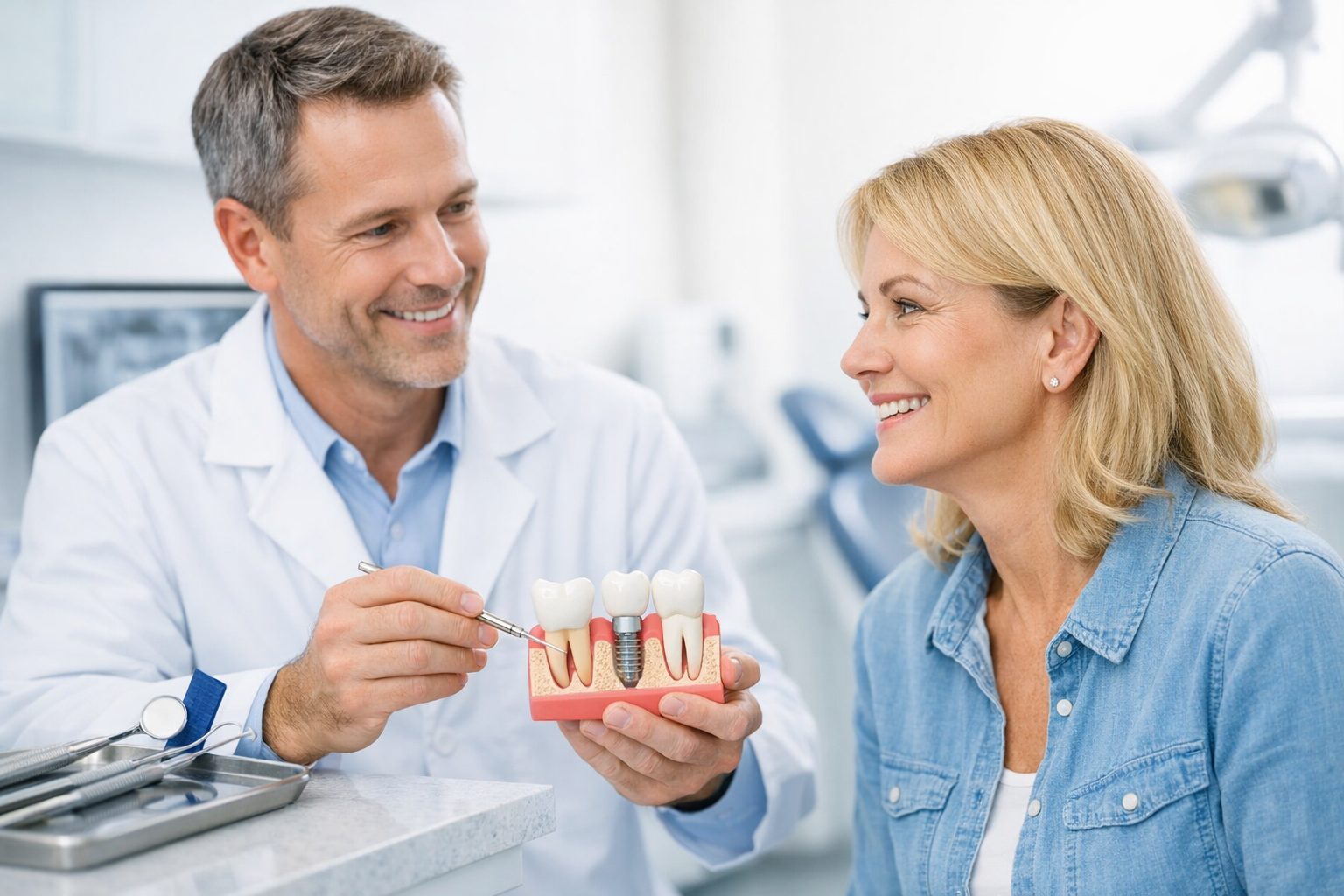 dental implant bite adjustment problems